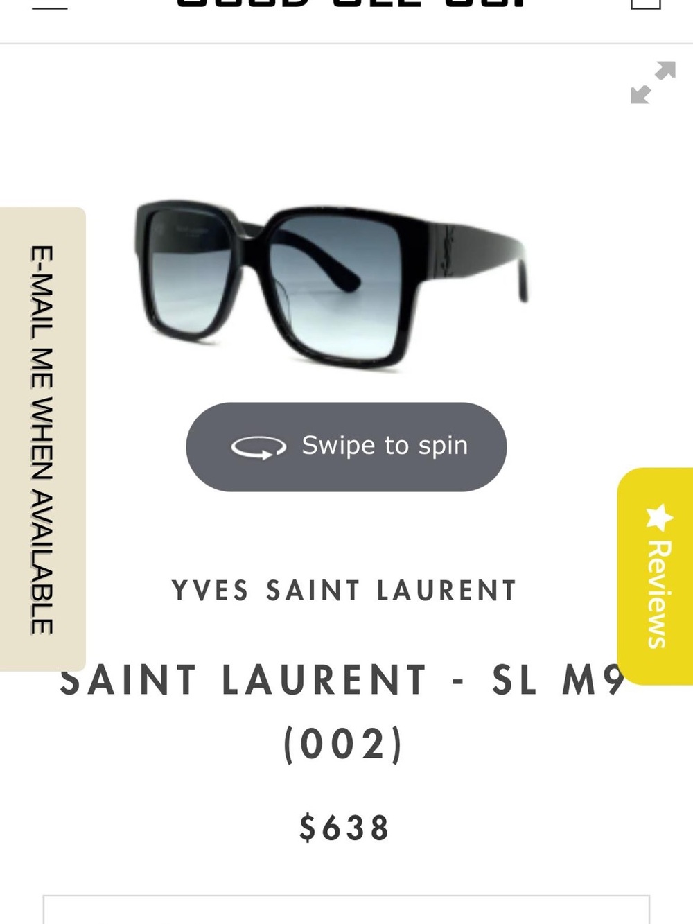 YSL sunglasses SLM9